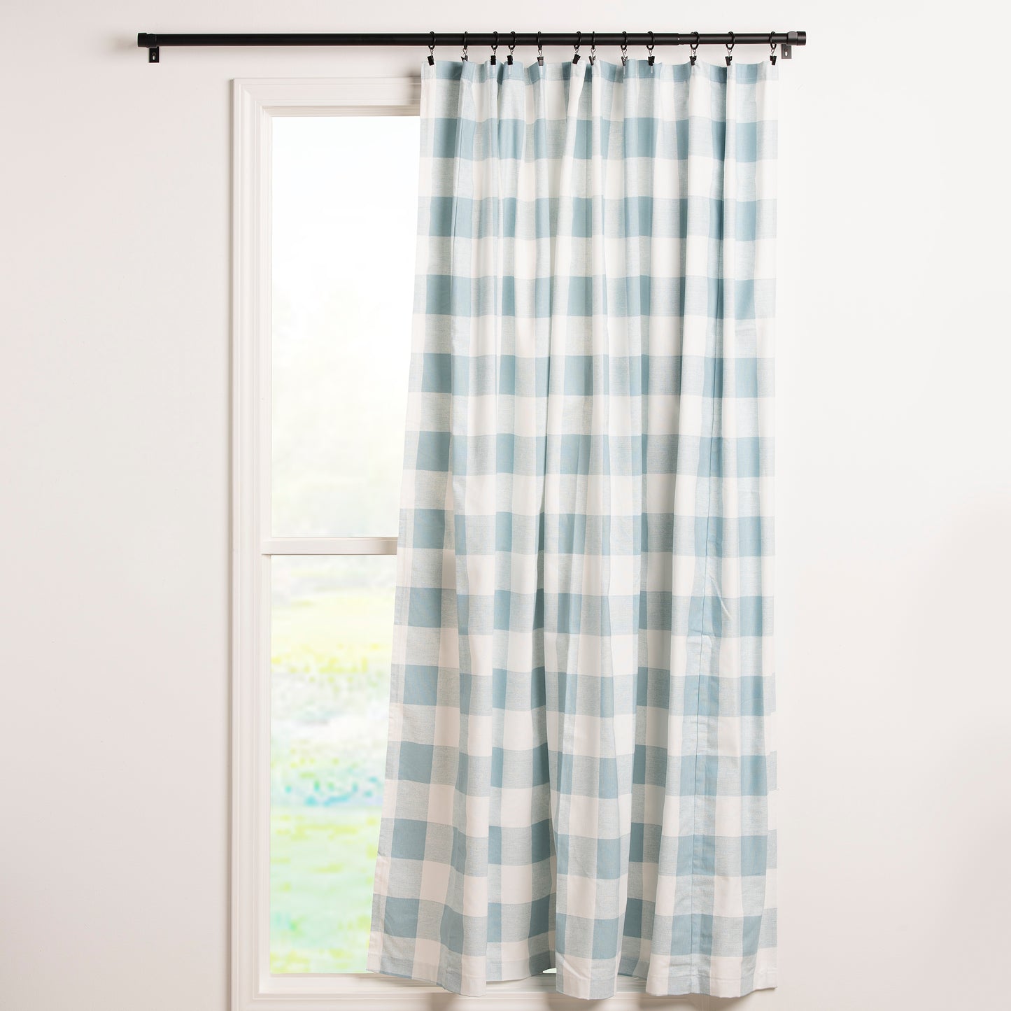 Buffalo Check Curtain Panel 4 Lengths Lined or Unlined