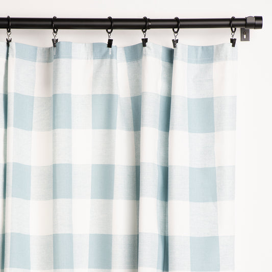 Buffalo Check Curtain Panel 4 Lengths Lined or Unlined