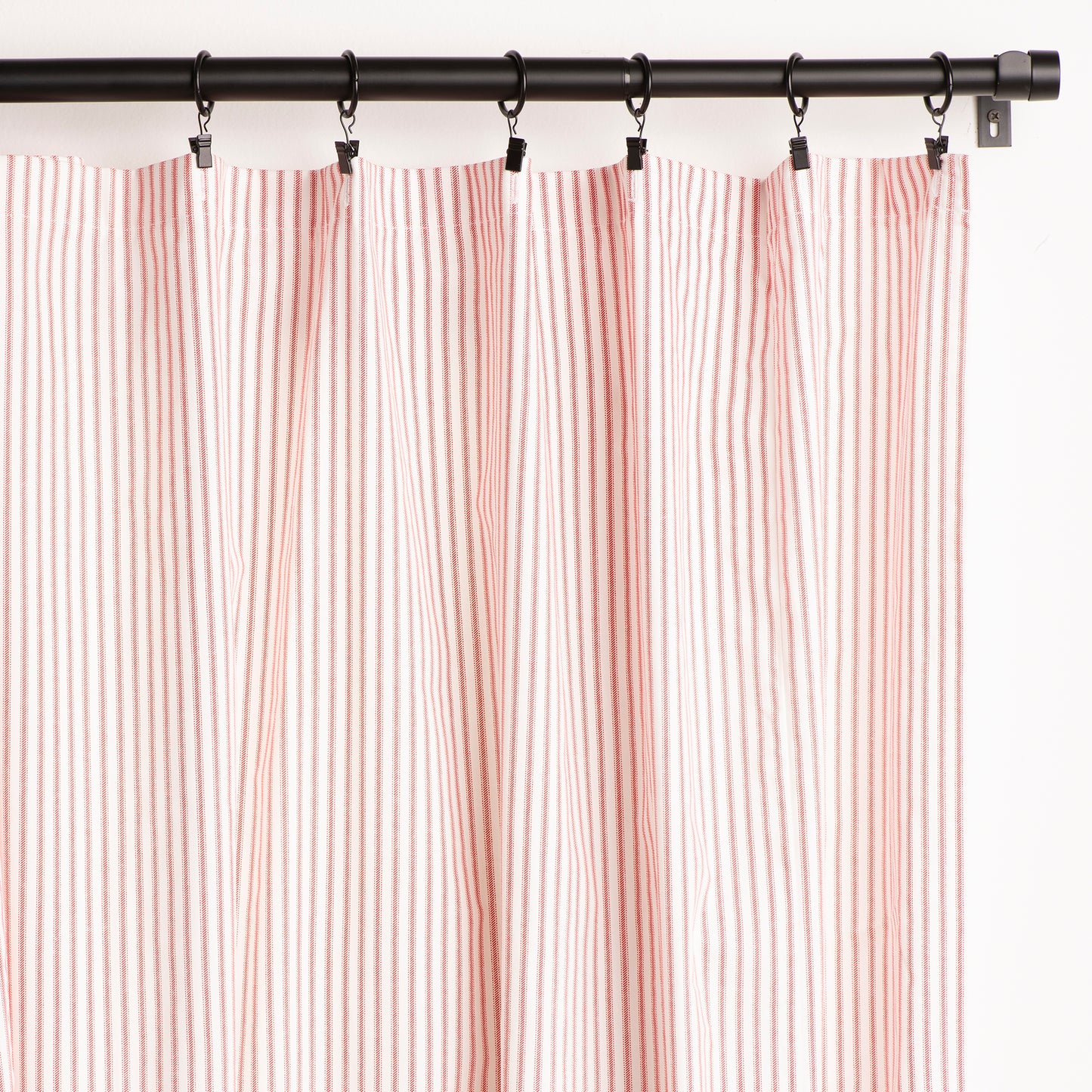 Premium Red and White Curtain Panel 4 Lengths Lined or Unlined