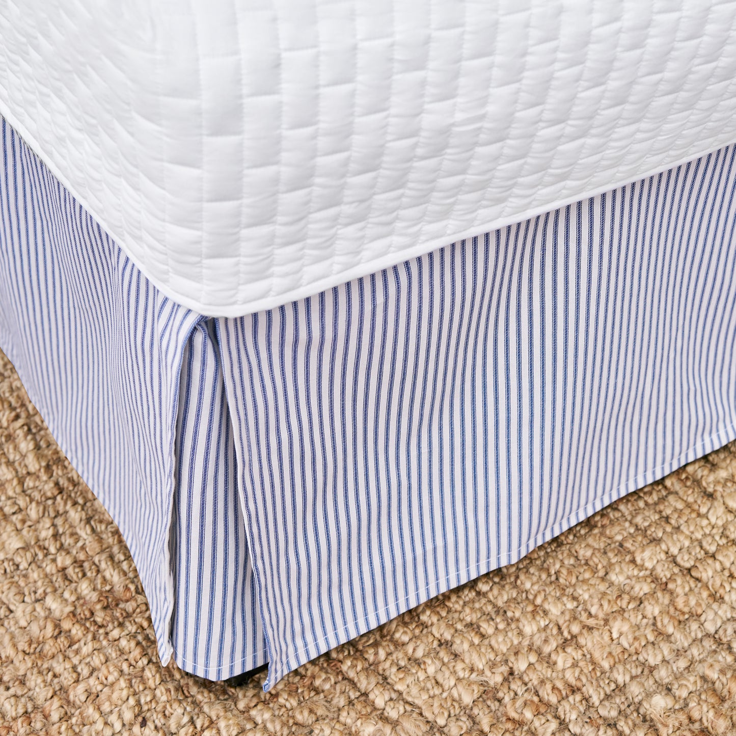 Ticking Stripe Bed skirt |  14 Colors Available | Twin, Full, Queen, King