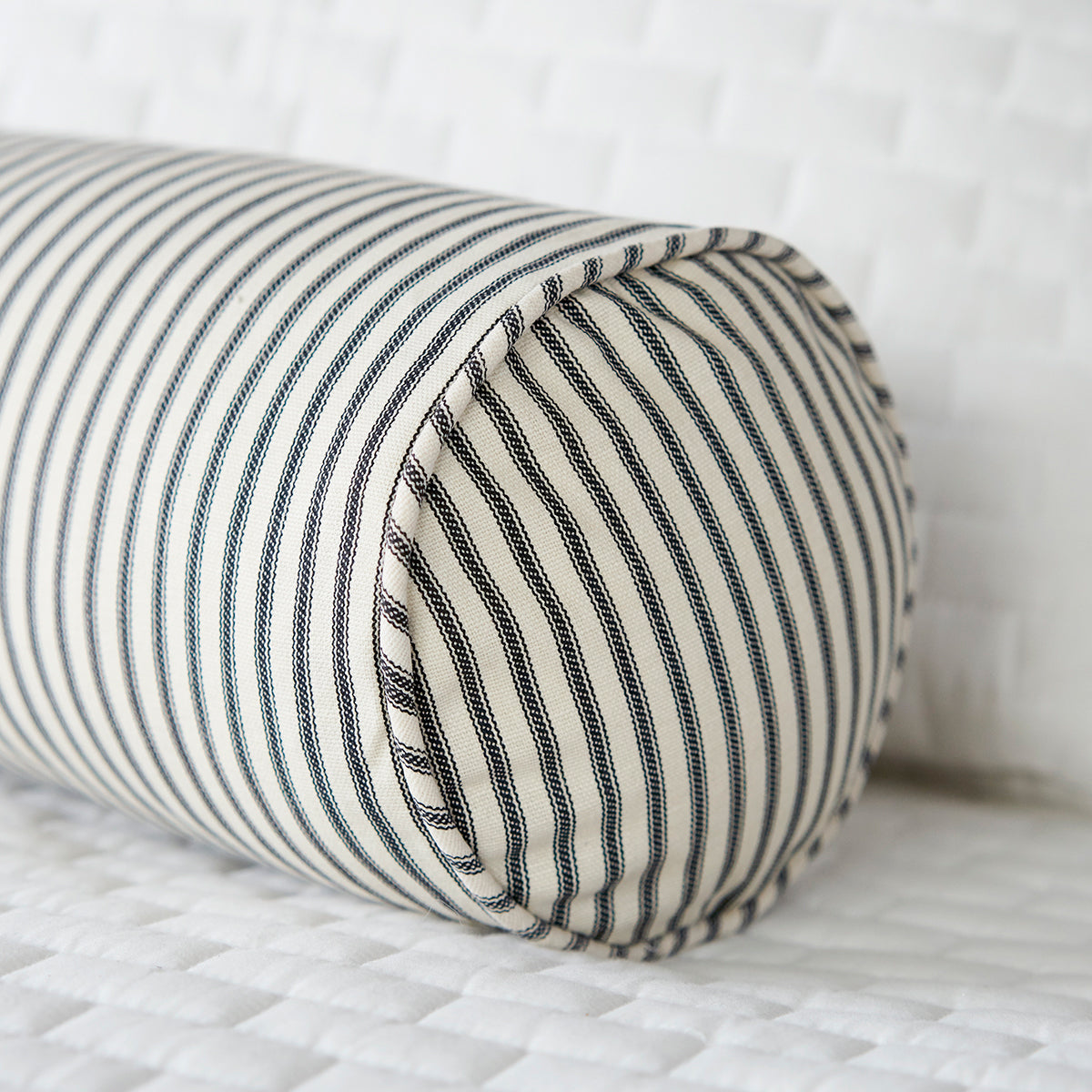 7x16 Bolster Neckroll Pillow Ticking Stripe 14 Colors | Made in USA