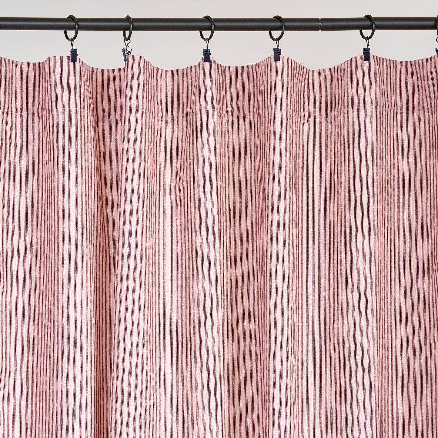 Premium Red and White Curtain Panel 4 Lengths Lined or Unlined