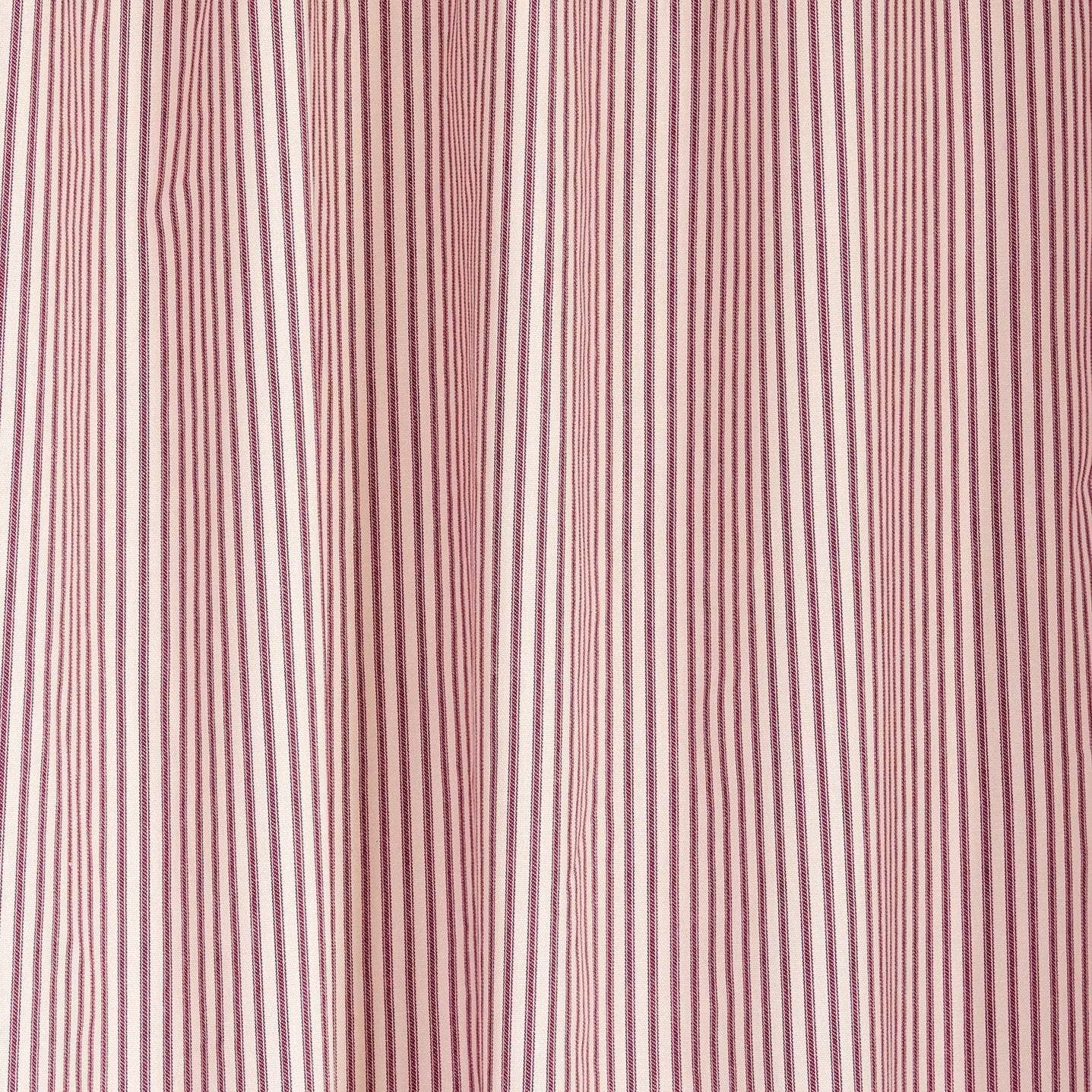 Ticking Stripe Pillow Sham Red Euro Size Flange Style