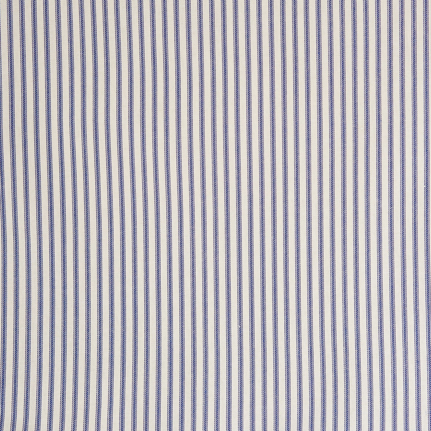 blue ticking stripe fabric detail 