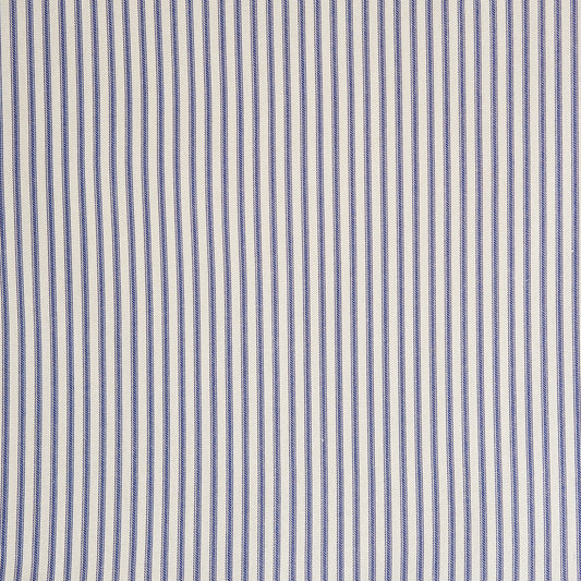 Navy Blue Ticking Stripe Fabric