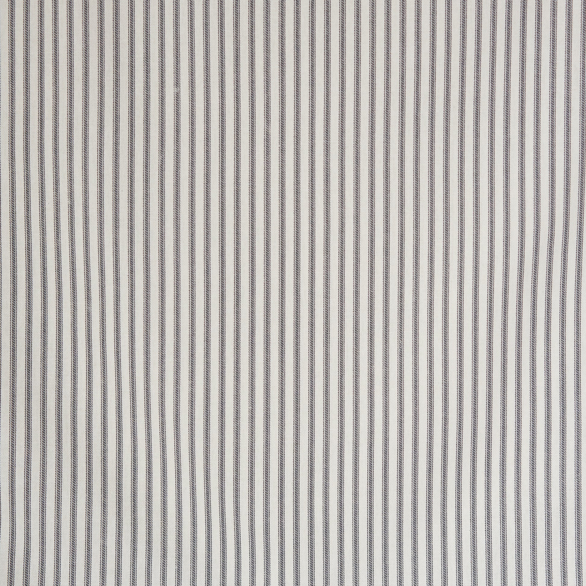 gray ticking stripe fabric closeup