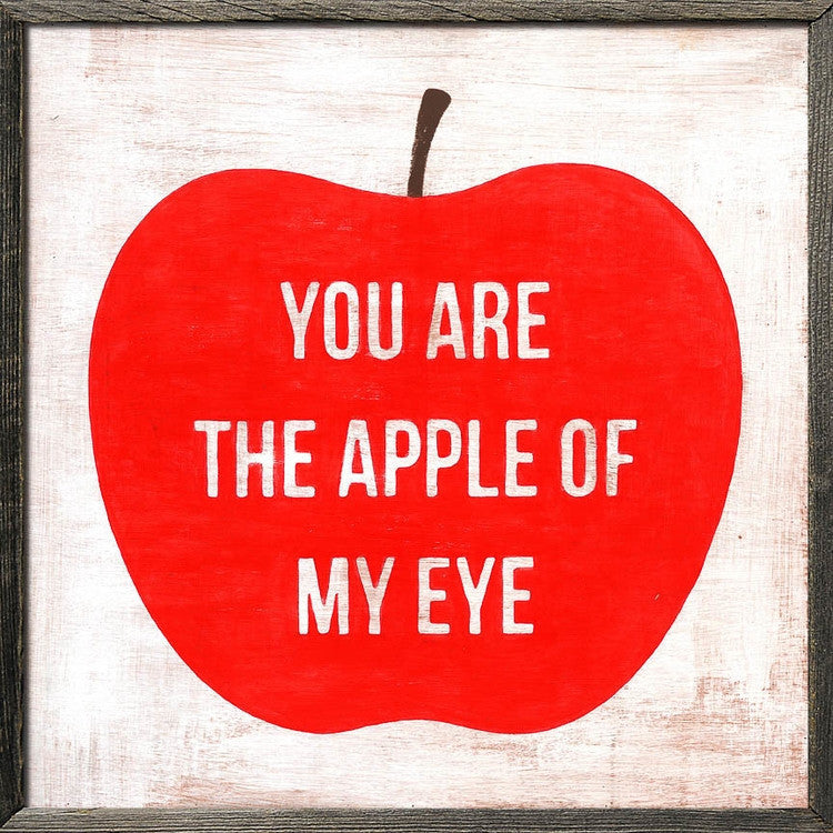 You Are The Apple Of My Eye Square – Southern Ticking Co.